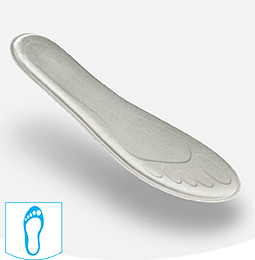 Мягкая стелька из вспененного материала принимает форму стопы