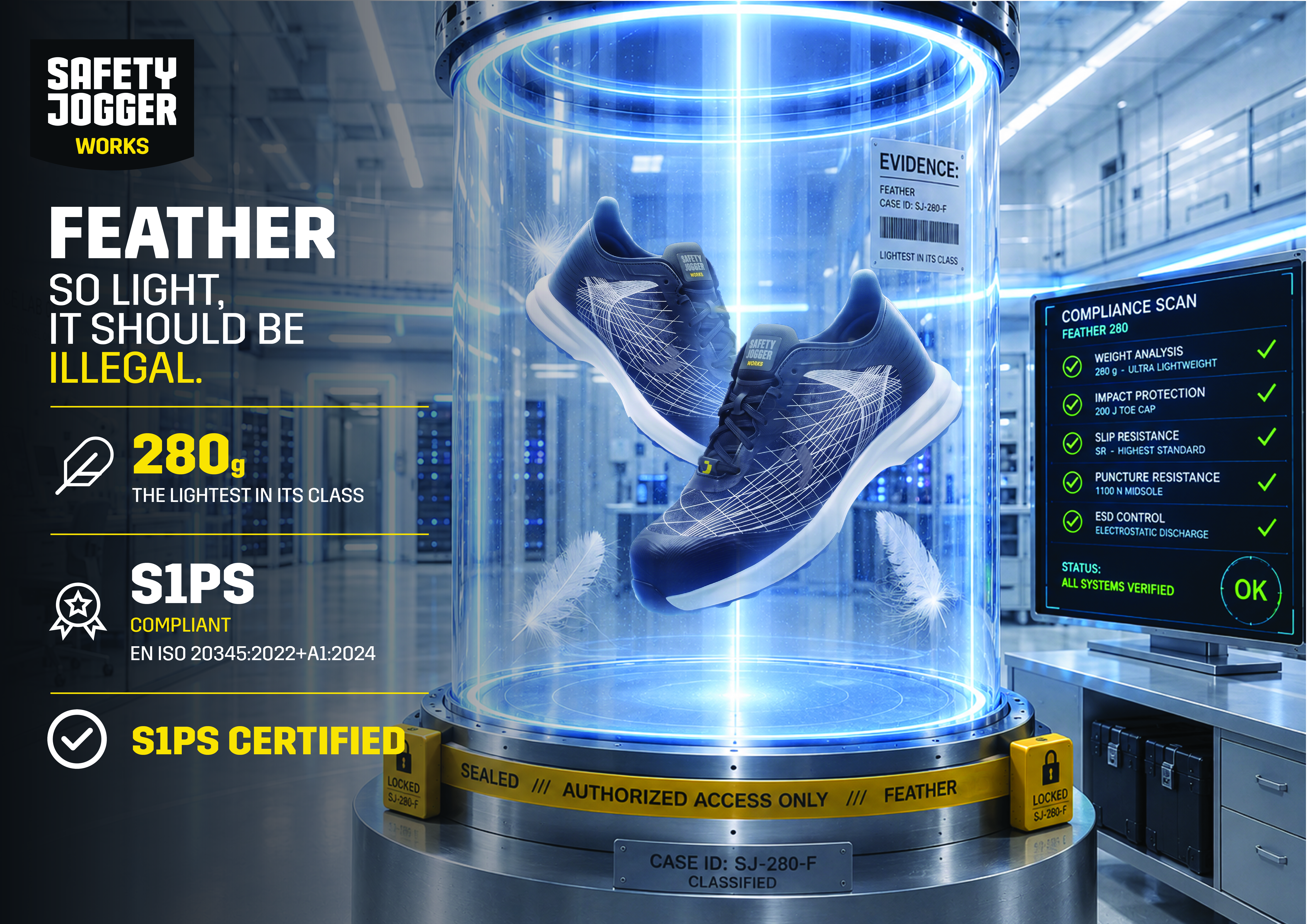 Safety Jogger Works introduces FEATHER, its lightest safety shoe ever