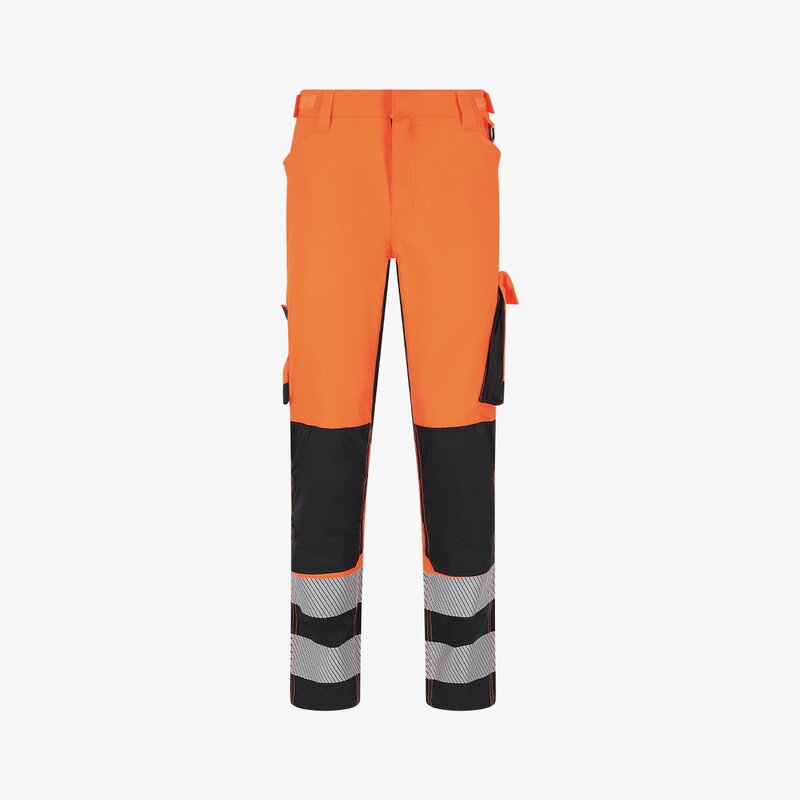 Högert Technik ABENS - Pantaloni Impermeabili Impermeabili da Uomo, 2XL, Colore Giallo, con Strisce Catarifrangenti, Abbigliamento di Sicurezza Traspirante per edilizia, Industriale, Costruzione di