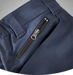 Extra zippered front pocket